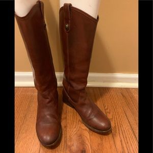 Frye Melissa Button boots in Cognac